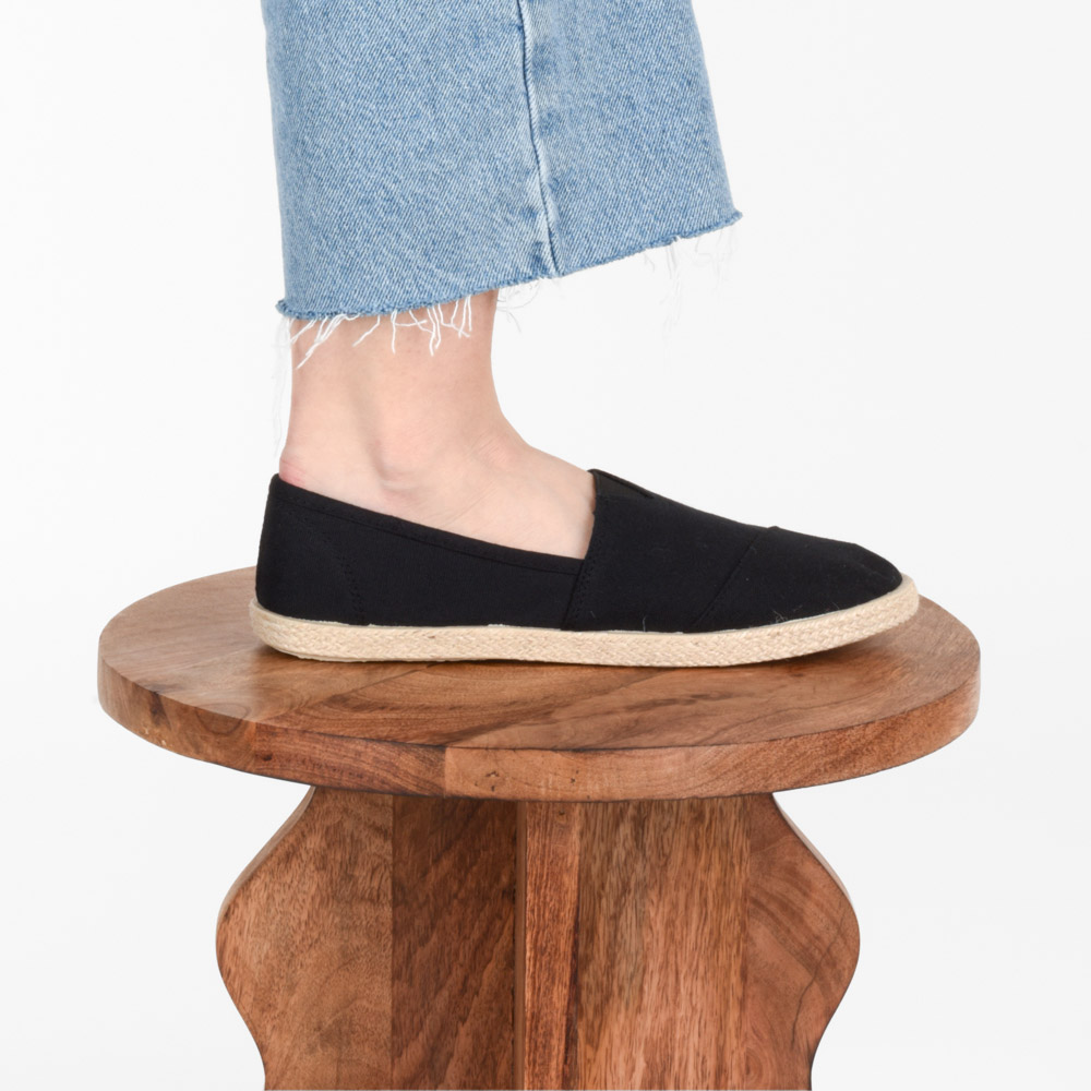 espadrilles plates noires