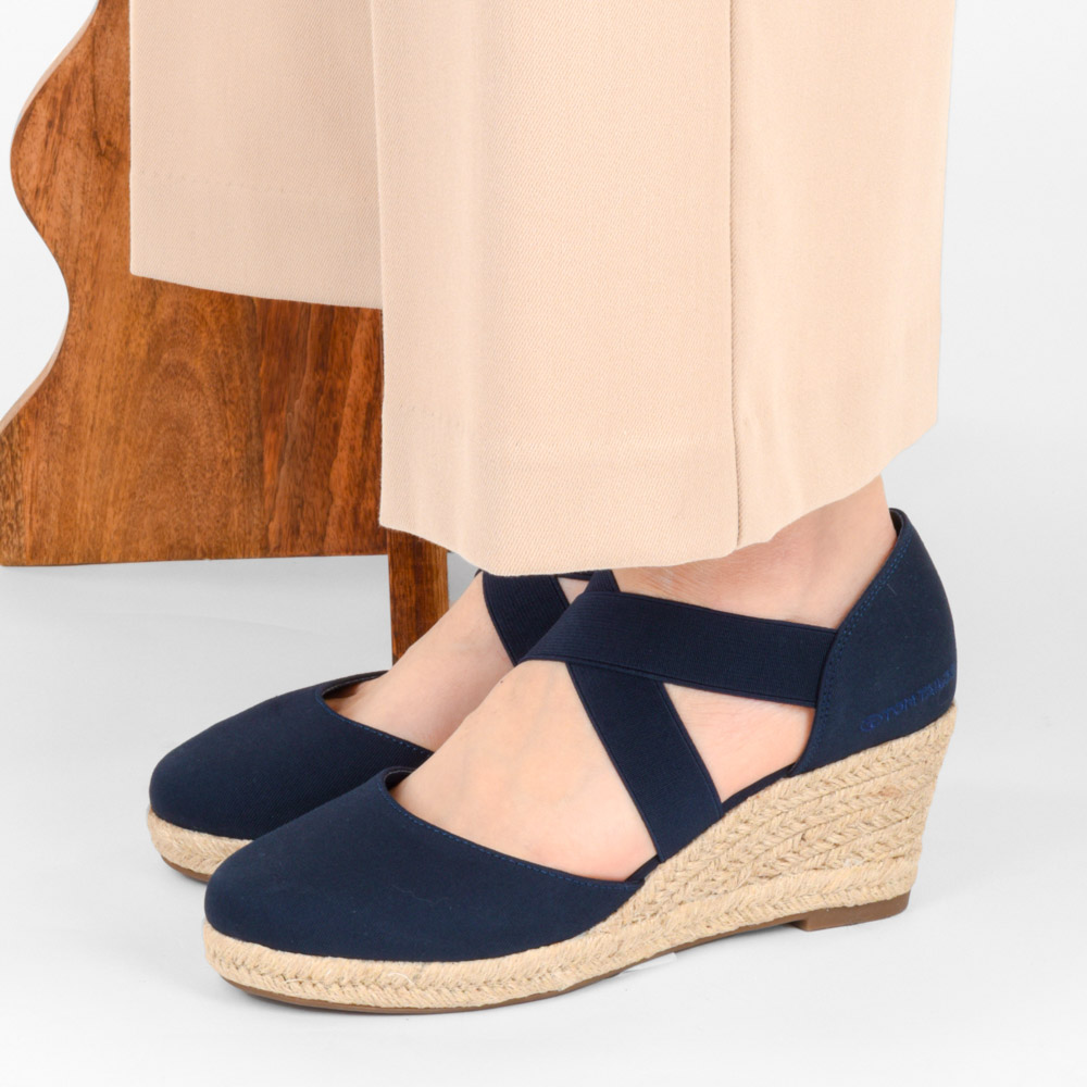 espadrilles bleu marine femme