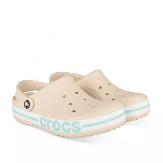 mules crocs beige