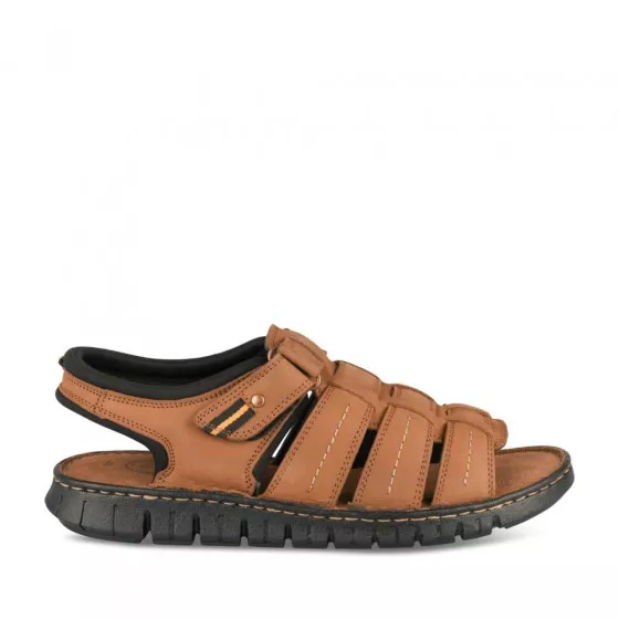 sandales marron homme