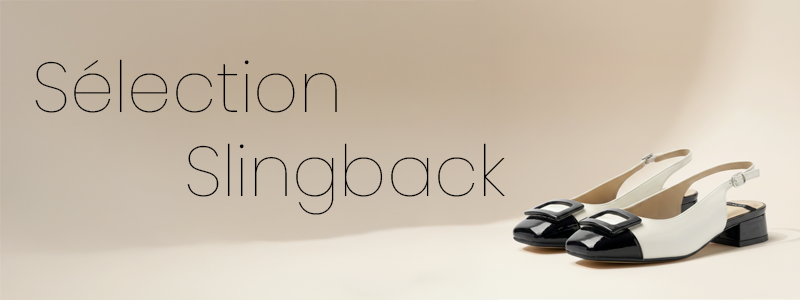 Bannière sélection Slingback + référence 36162025